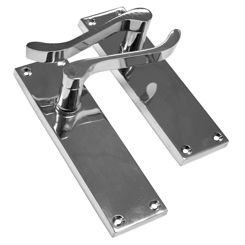 ASEC Vital Victorian Plate Mounted Scroll Lever Furniture
