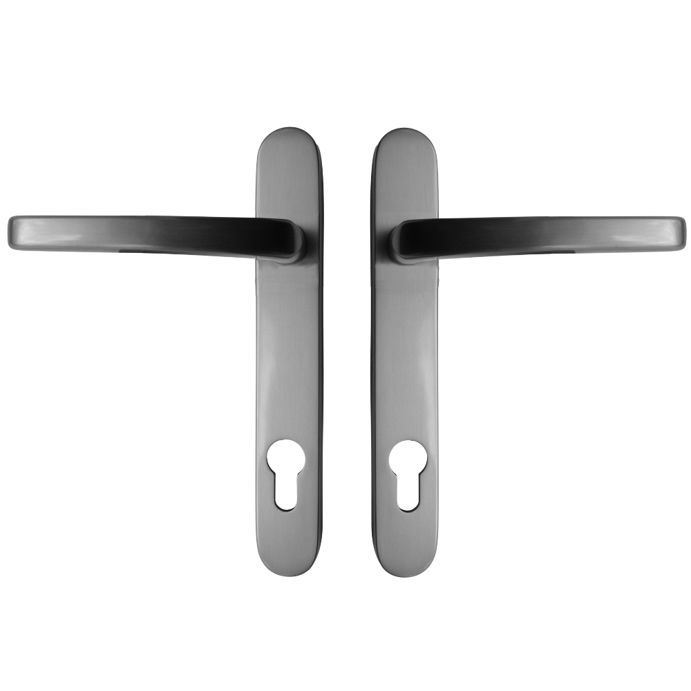 ASEC VITAL Sprung Lever/Lever Multipoint Door Handles 92mm PZ Short Backplate 121mm Fixings