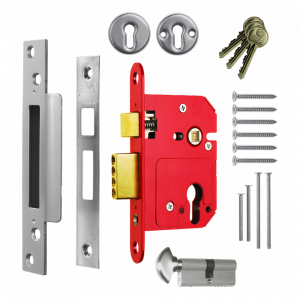 ERA 234 Fortress BS Euro Keyless Egress Key & Turn Sashlock With Cylinder - 64mm PC KD Boxed
