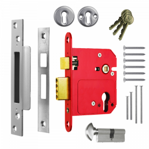 ERA 334 Fortress BS Euro Keyless Egress Key & Turn Sashlock With Cylinder - 76mm PC KD Boxed
