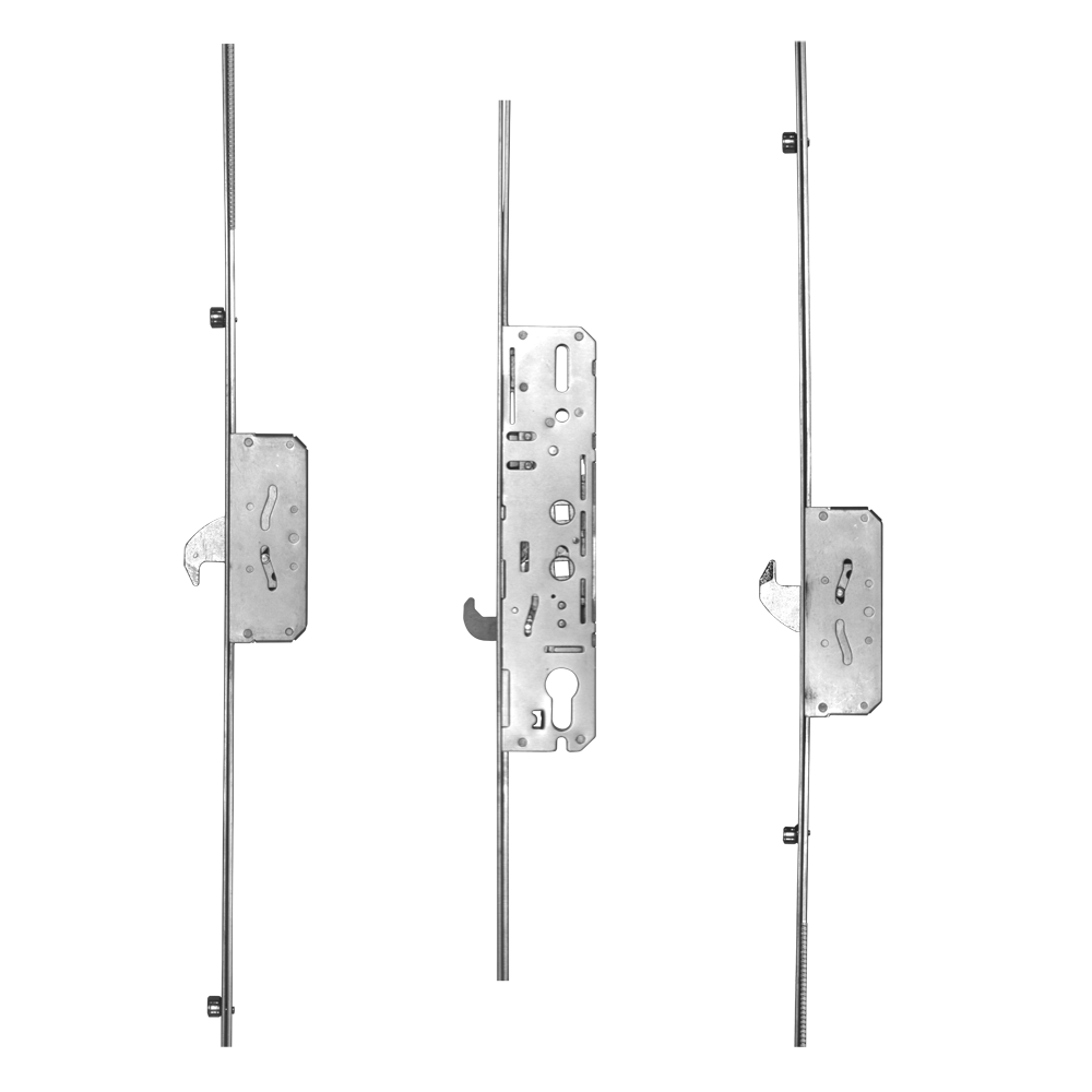 GU 3000 ProLock Long Lever Operated Latch & Hook Bolt - 2 Hook 4 Roller