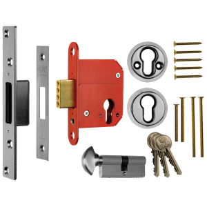 ERA 333 Fortress BS Euro Keyless Egress Key & Turn Deadlock With Cylinder - 76mm SC Boxed