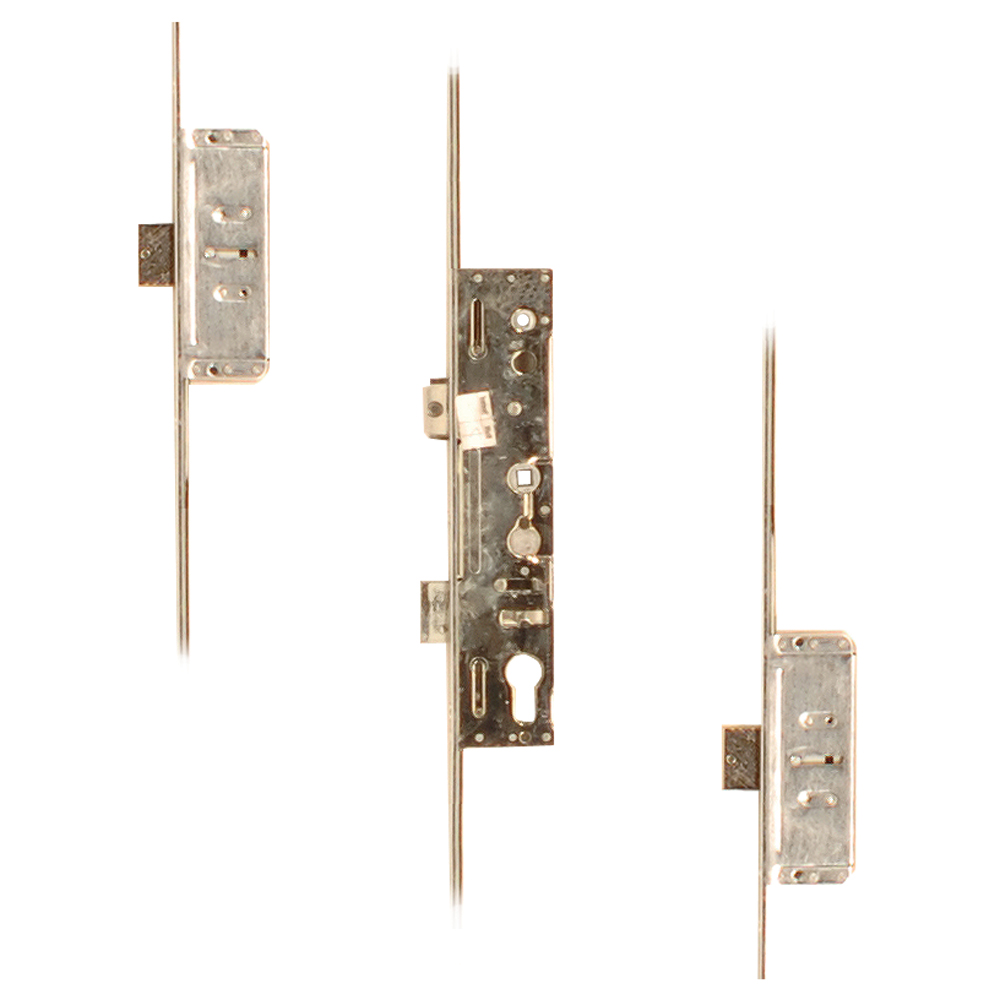 LOCKMASTER Lever Operated Latch & Deadbolt Single Spindle - 2 Dead Bolt