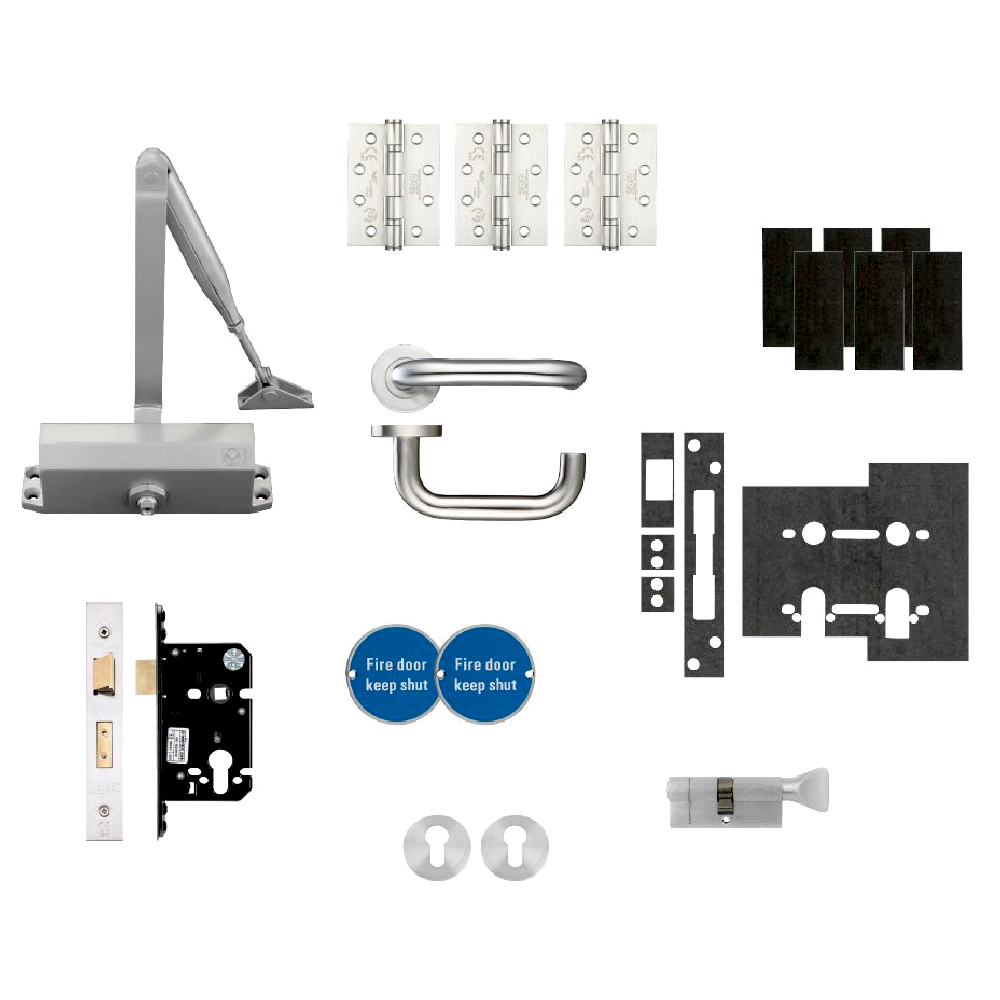 ZOO Architectural Fire Door Pack For Office Door (Locking) KITA3-FDP-A3