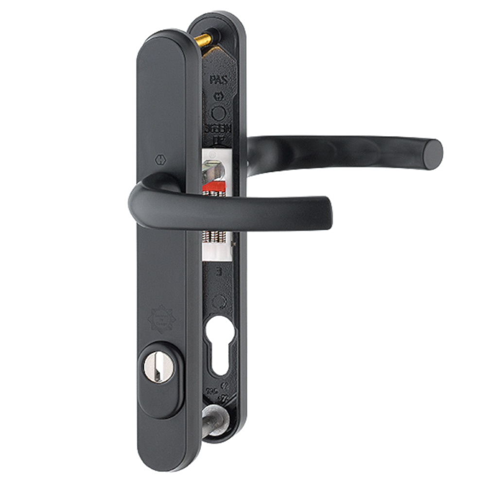 HOPPE Tokyo TS007 2 Star Sprung PAS24 Lever/Lever Multipoint Door Handles 92mm PZ 215mm Fixings To Suit 70mm Doors