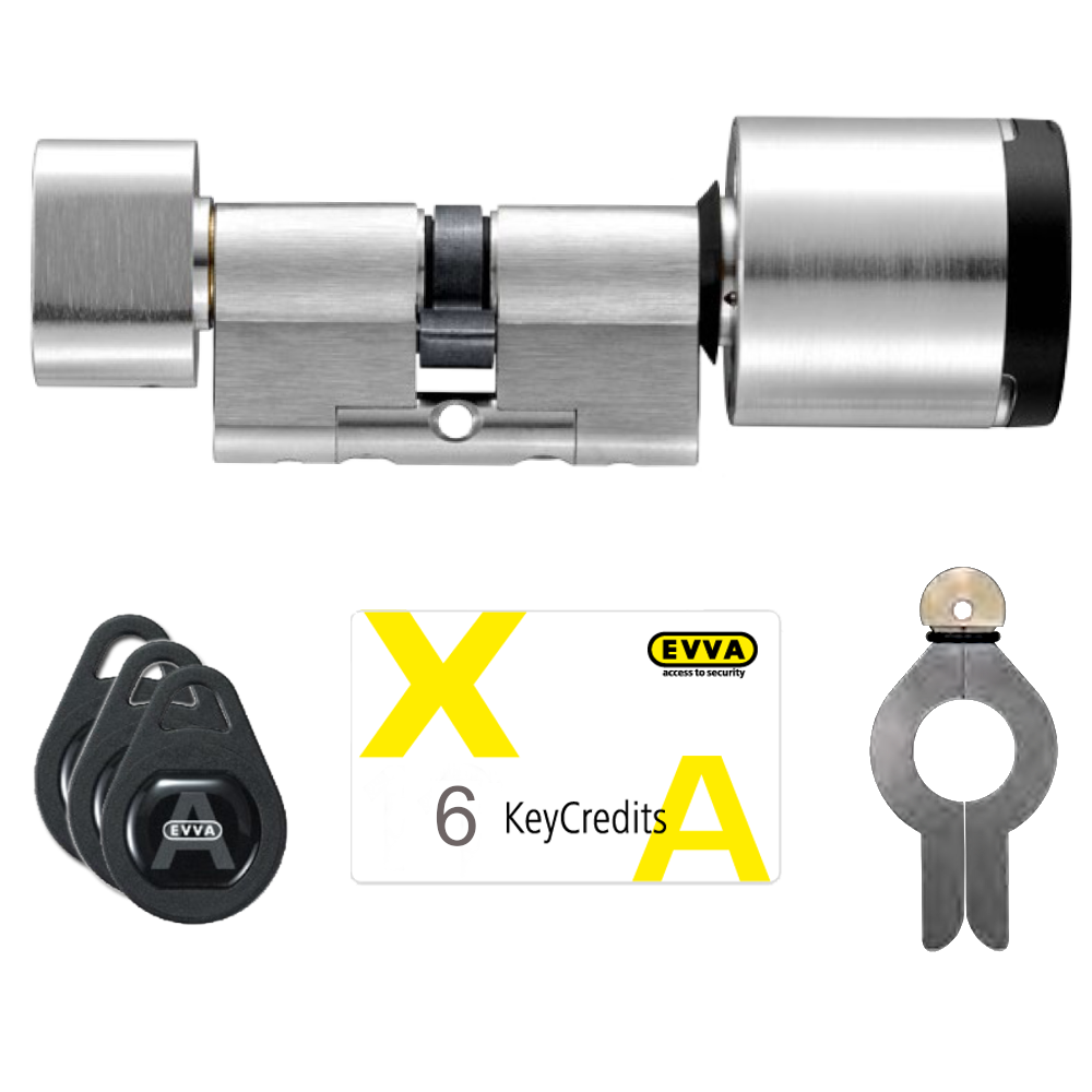 EVVA AirKey Starter Package Inc Cylinder, Assembly Tool, 3x Fobs And 6 x Key Credits