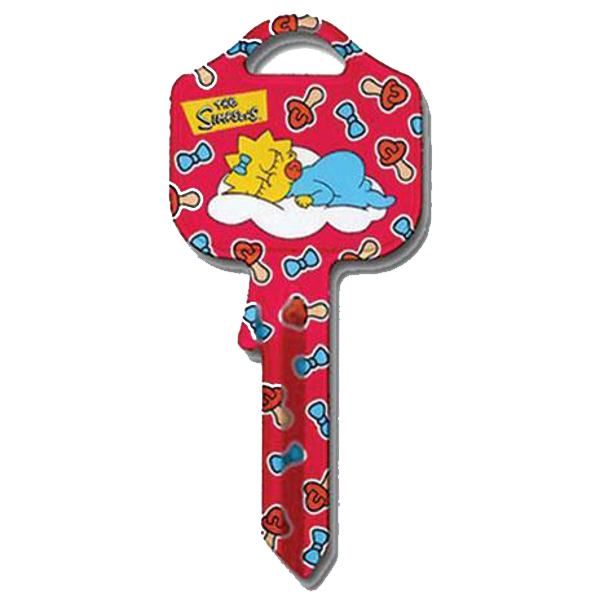 SILCA ULO50L 5 Pin Novelty Maggie Asleep Simpsons Cylinder Key Blank