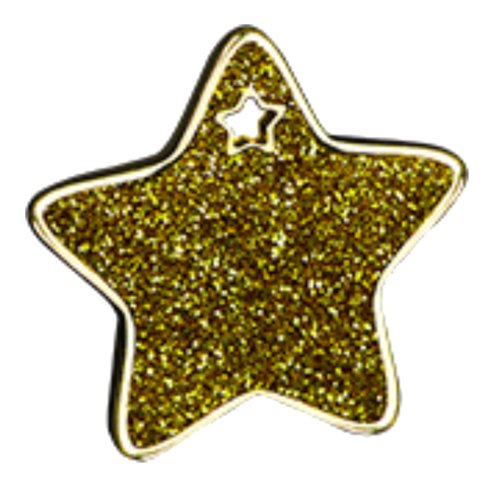 SILCA My Family ID Tag MyThinks Collection Glittered Enamel Star
