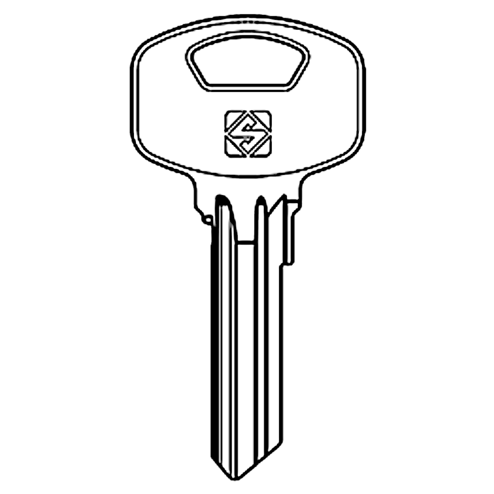 SILCA YA119SM Steel Key Blank With Tapered Shoulder To Suit Yale YA2711
